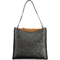 Black Polyurethane Womens Bag