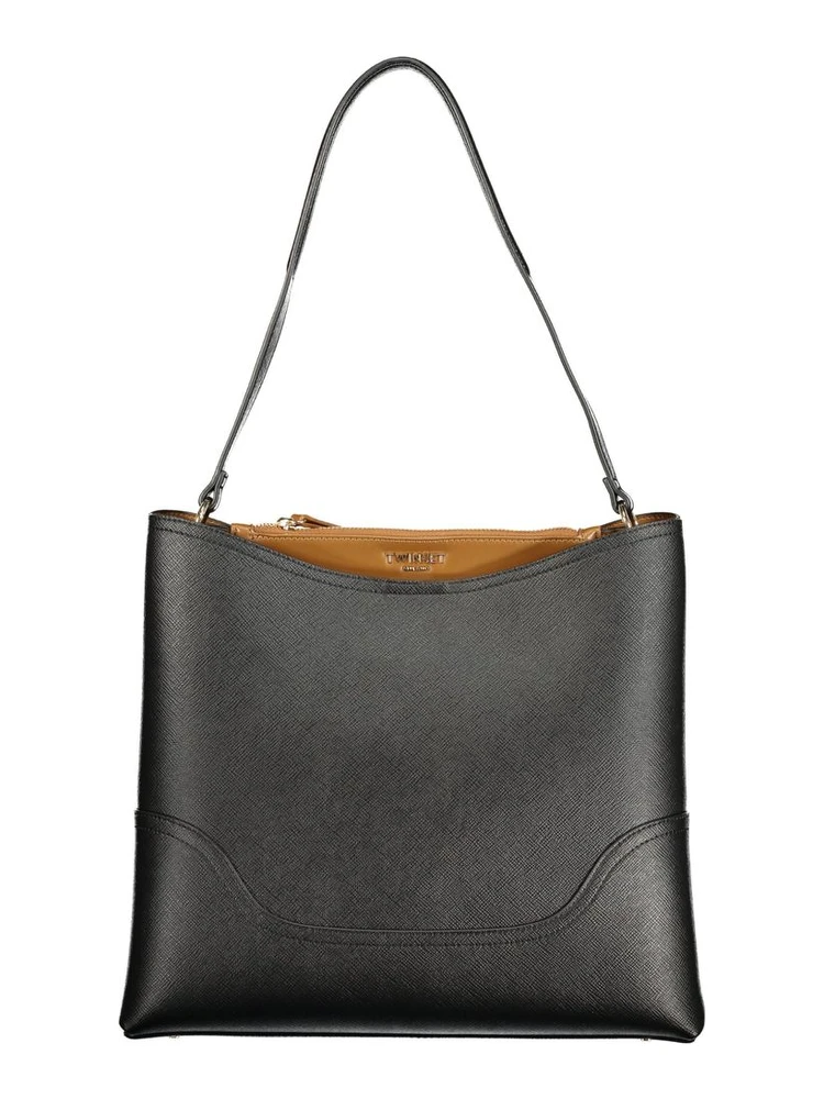 Black Polyurethane Womens Bag