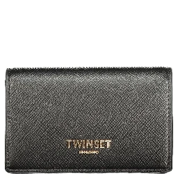 Black Polyurethane Women's Wallet