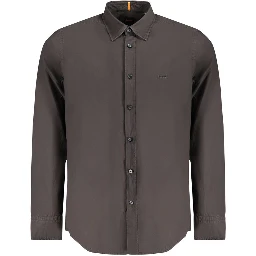 Black Cotton Men's Shirt