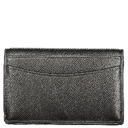 Black Polyurethane Women's Wallet