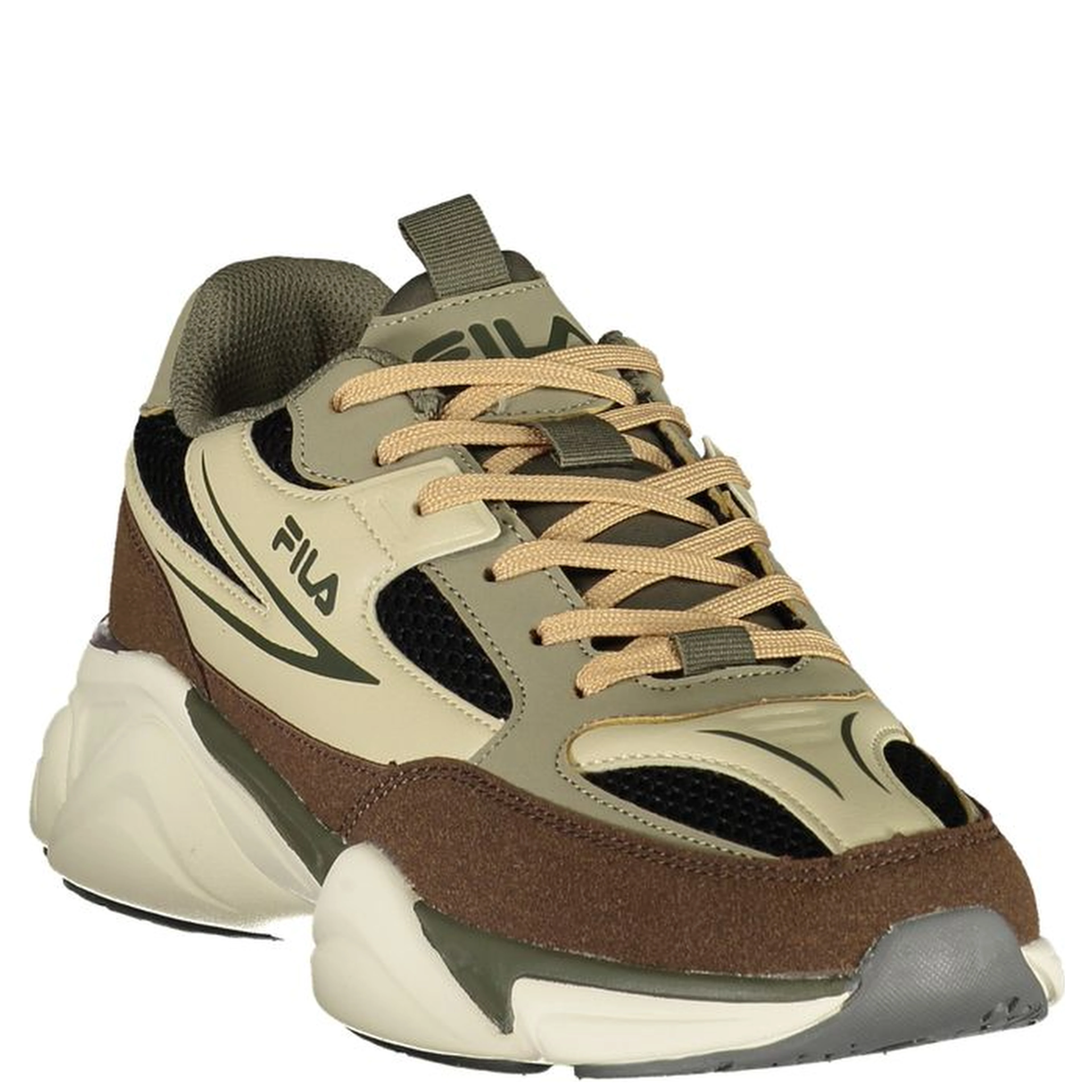 Brown Polyester Men's Sneaker