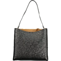 Black Polyurethane Womens Bag