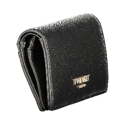 Black Polyurethane Women's Wallet