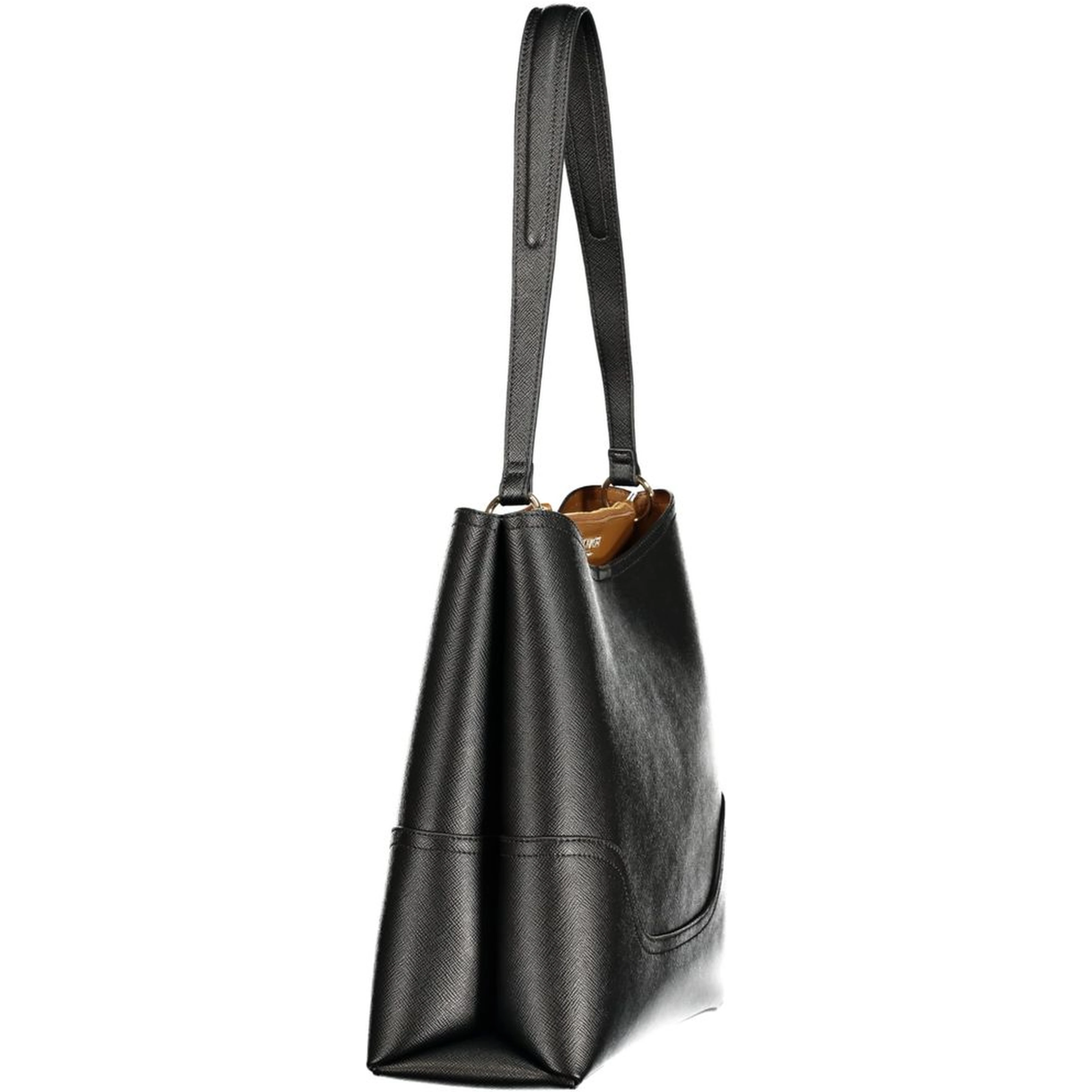 Black Polyurethane Womens Bag