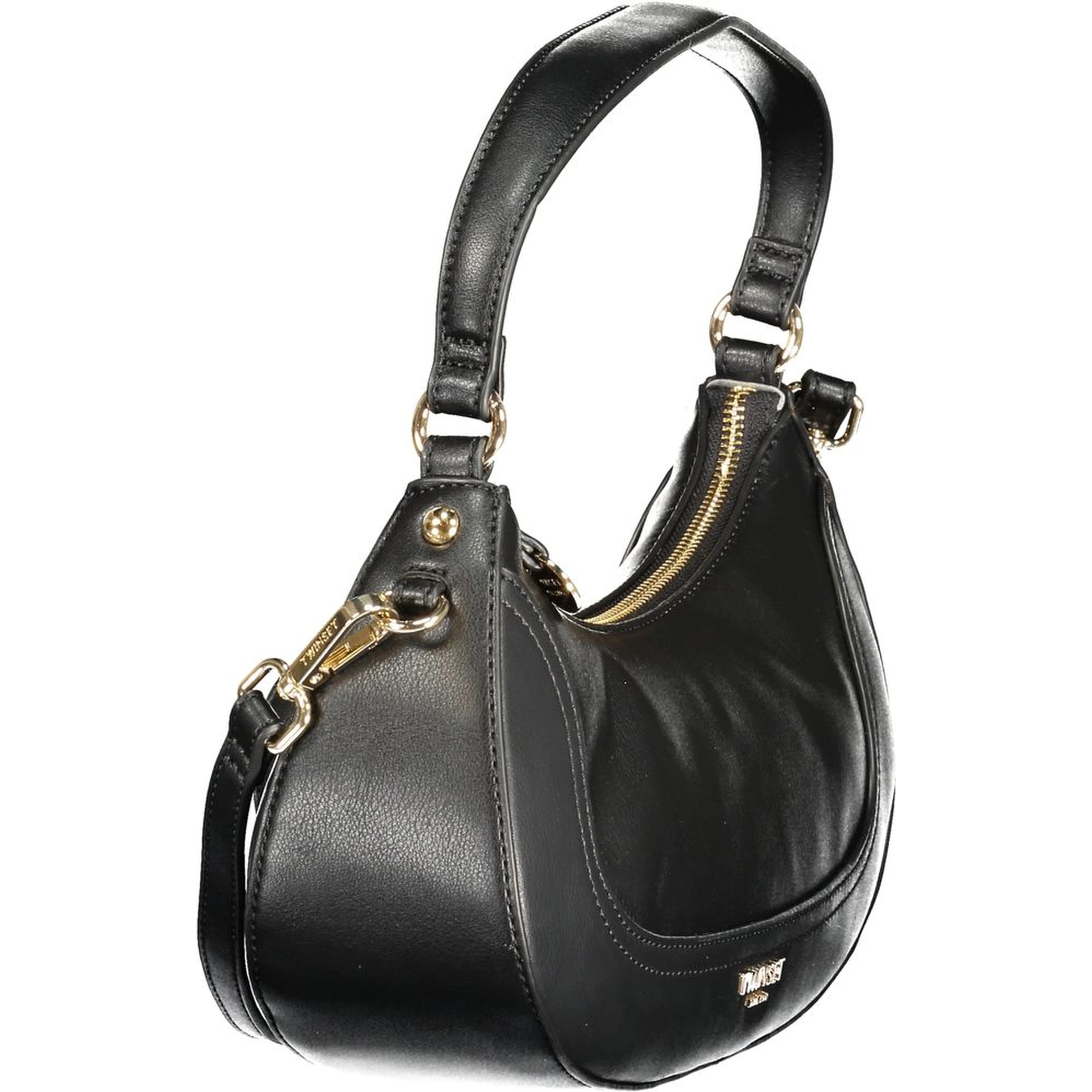 Black Polyurethane Womens Bag