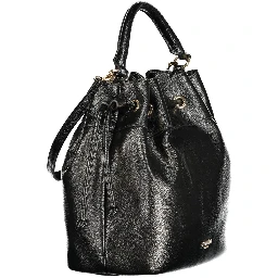 Black Polyurethane Women's Bag