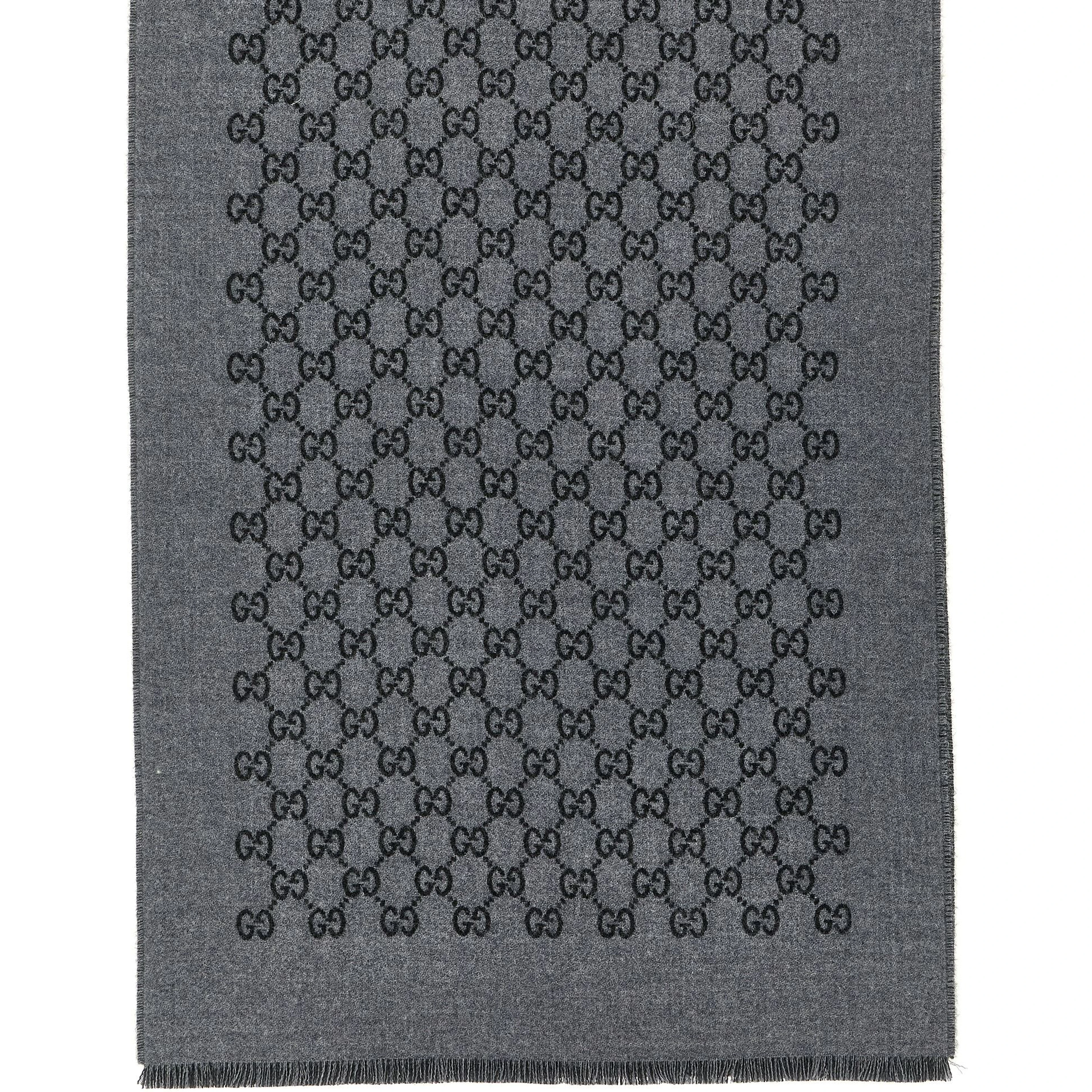 Gray Wool Scarf