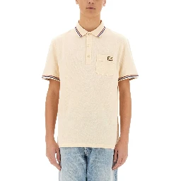 POLO SHIRT WITH VLOGO PATCH