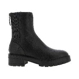 Black Calfskin Ankle Boots