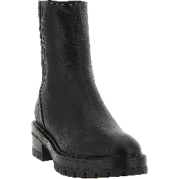 Black Calfskin Ankle Boots