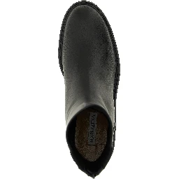 Black Calfskin Ankle Boots