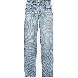 Denim straight jeans