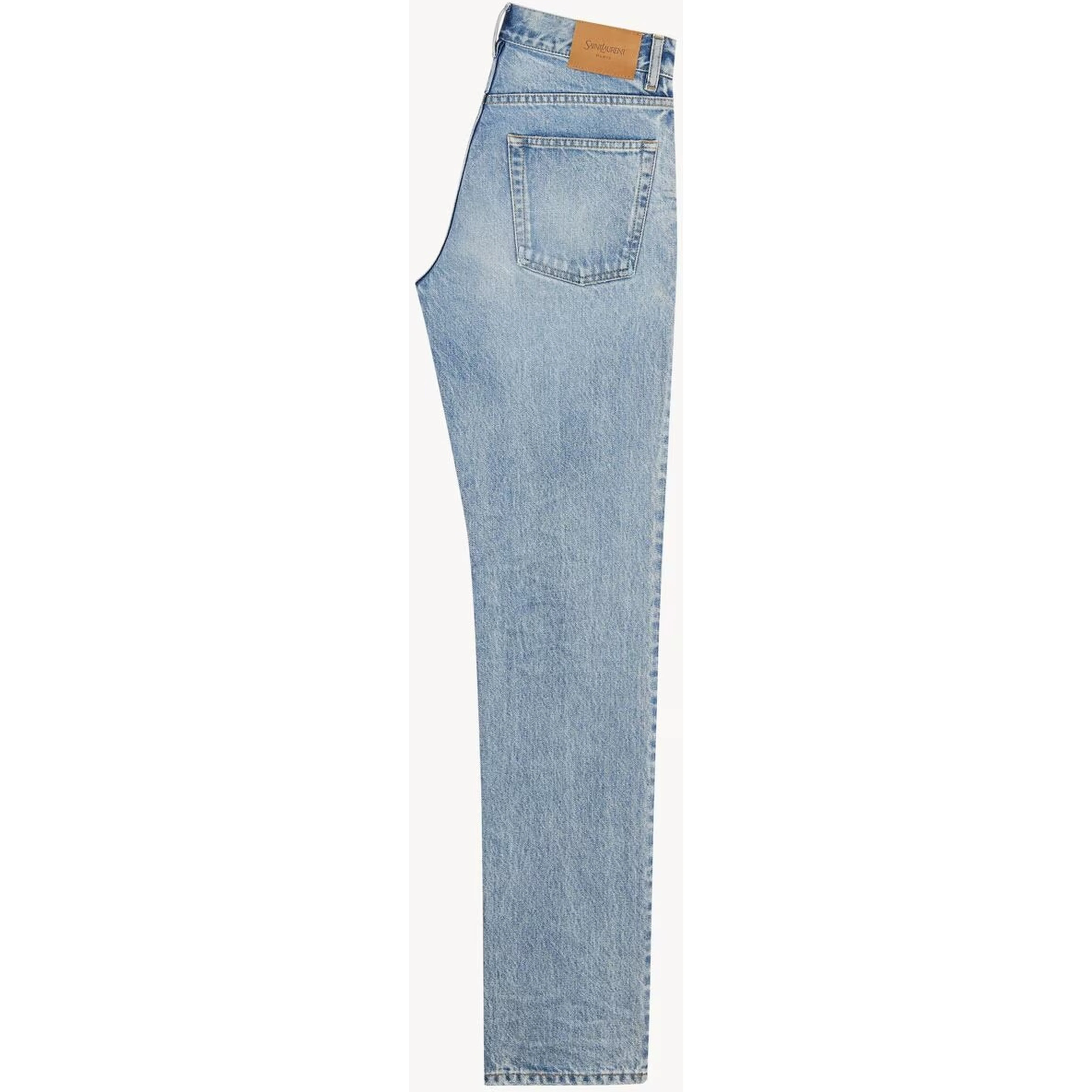 Denim straight jeans
