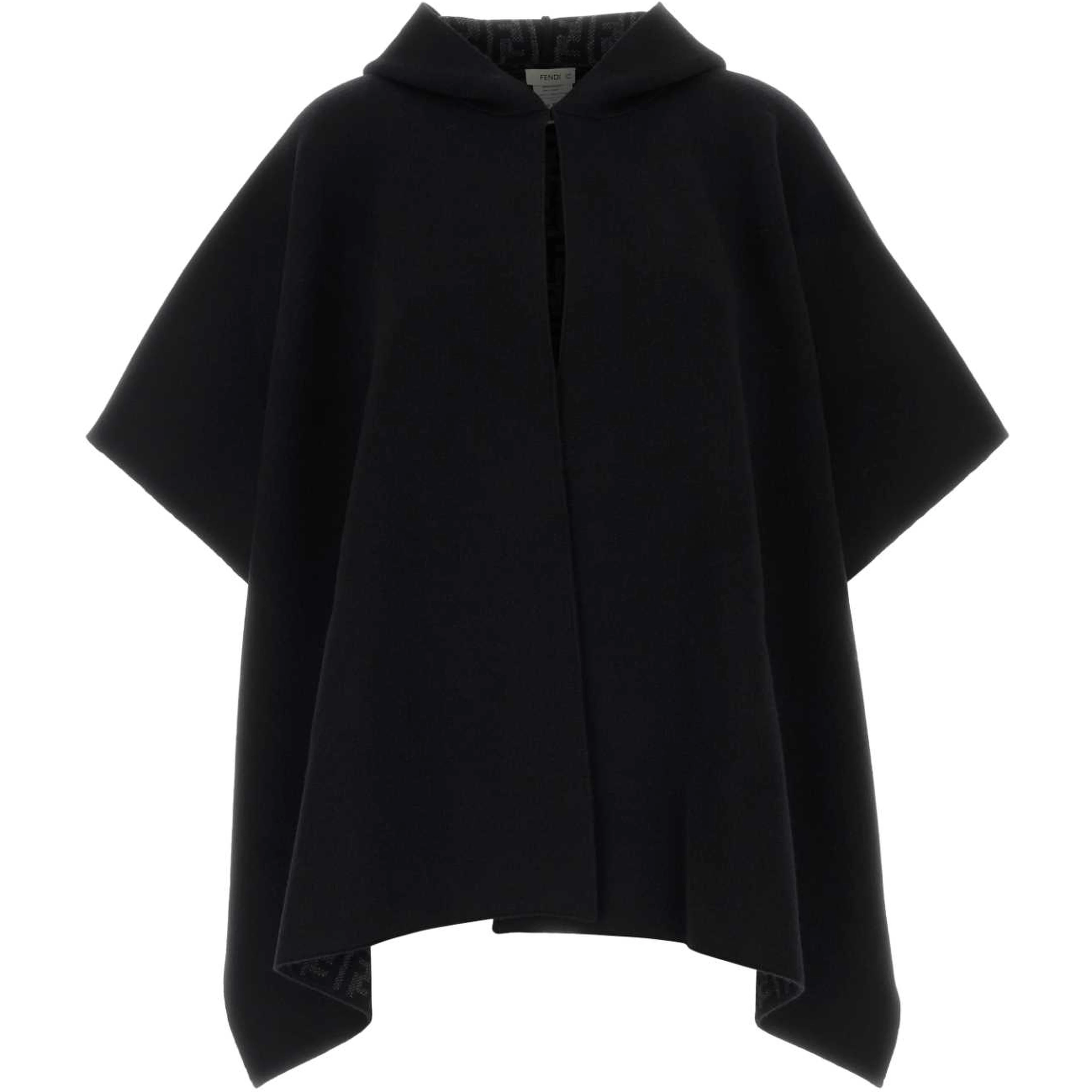 PONCHO FF JACQUARD CASHMERE