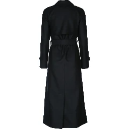 WOMEN LONG RAGLAN TRENCH LIGHT PRESSED WOOL