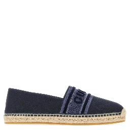 LEATHER UPPER AND RUBBER SOLE ESPADRILLA