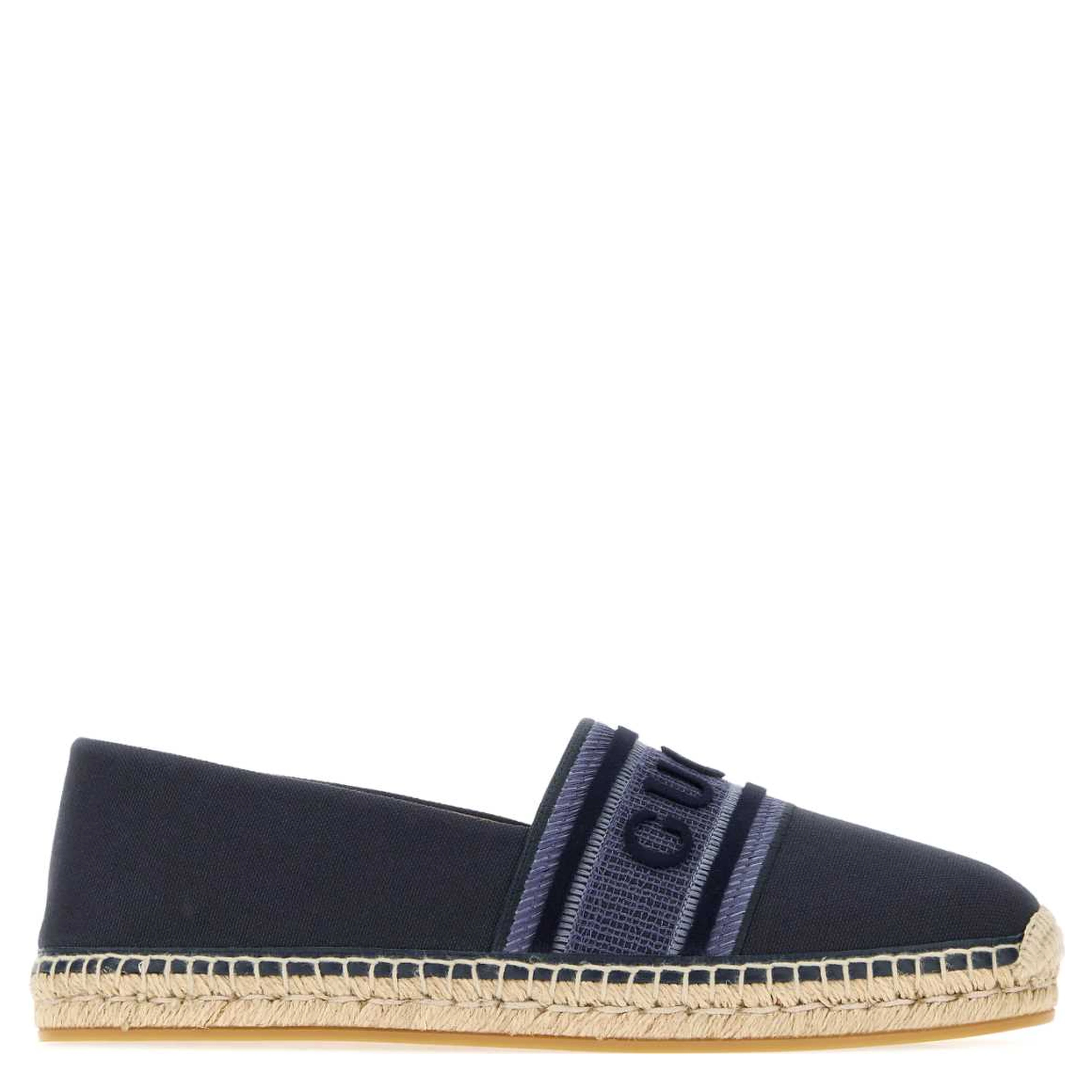 LEATHER UPPER AND RUBBER SOLE ESPADRILLA