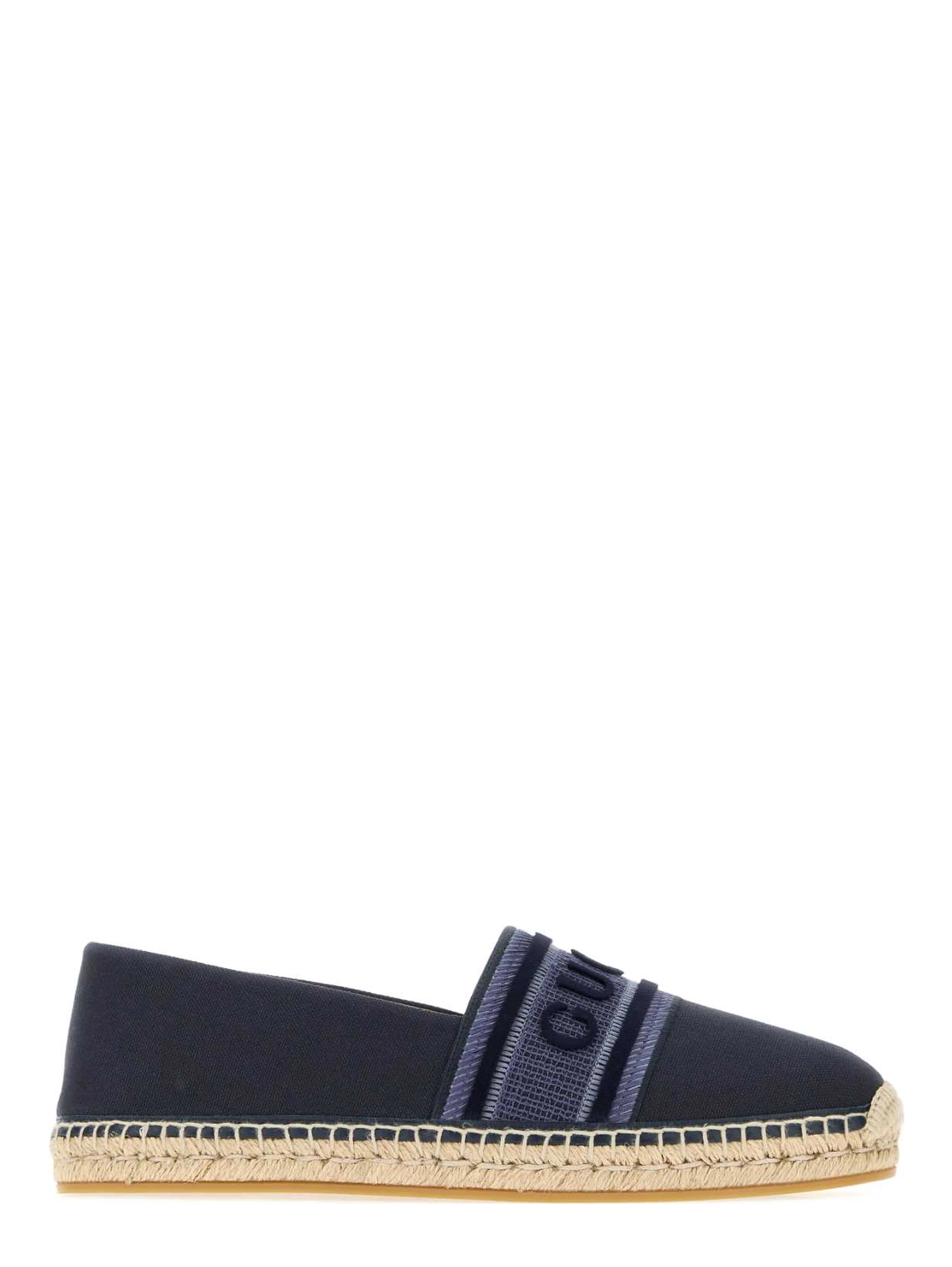 LEATHER UPPER AND RUBBER SOLE ESPADRILLA