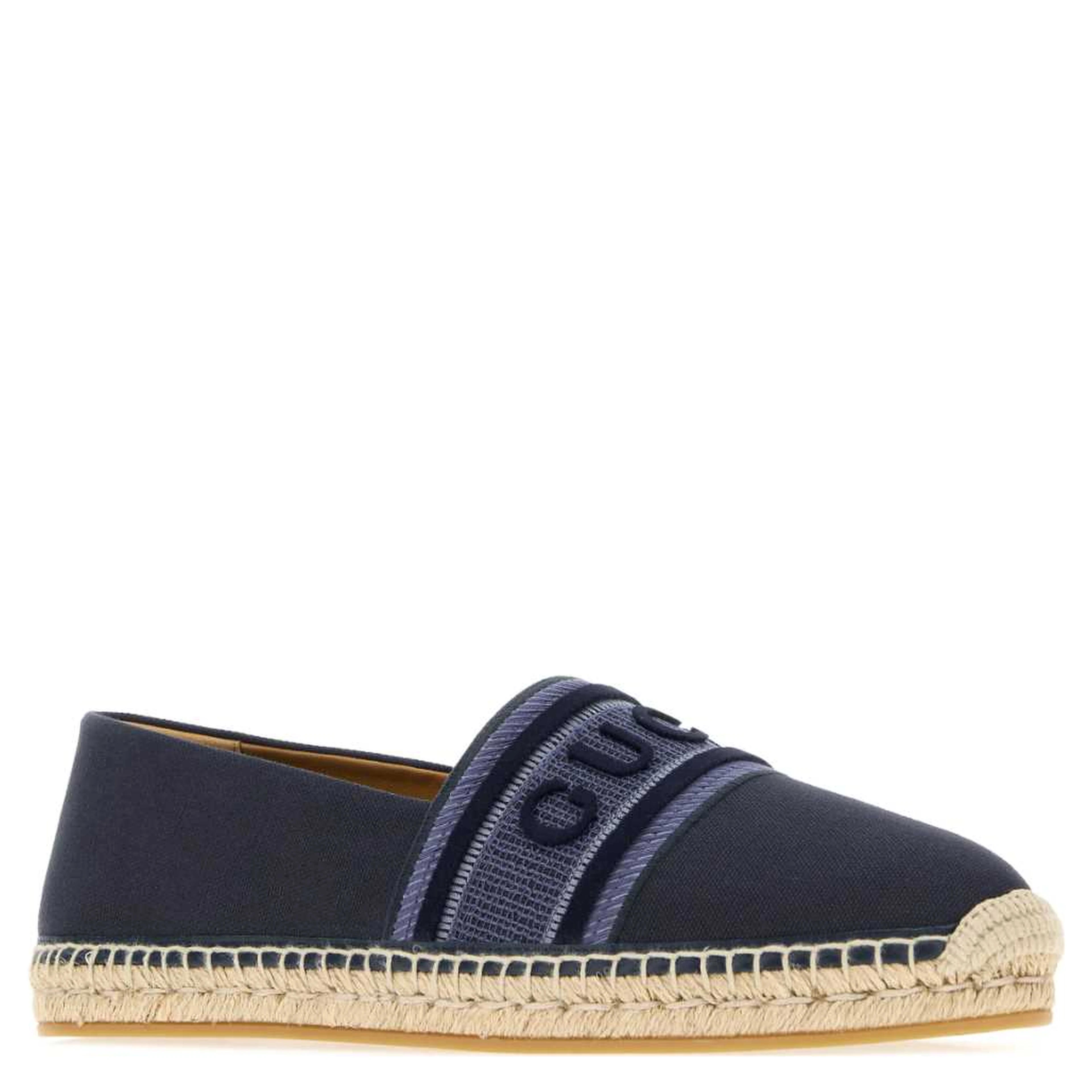 LEATHER UPPER AND RUBBER SOLE ESPADRILLA