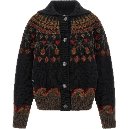 Multicolor Virgin Wool Cardigan