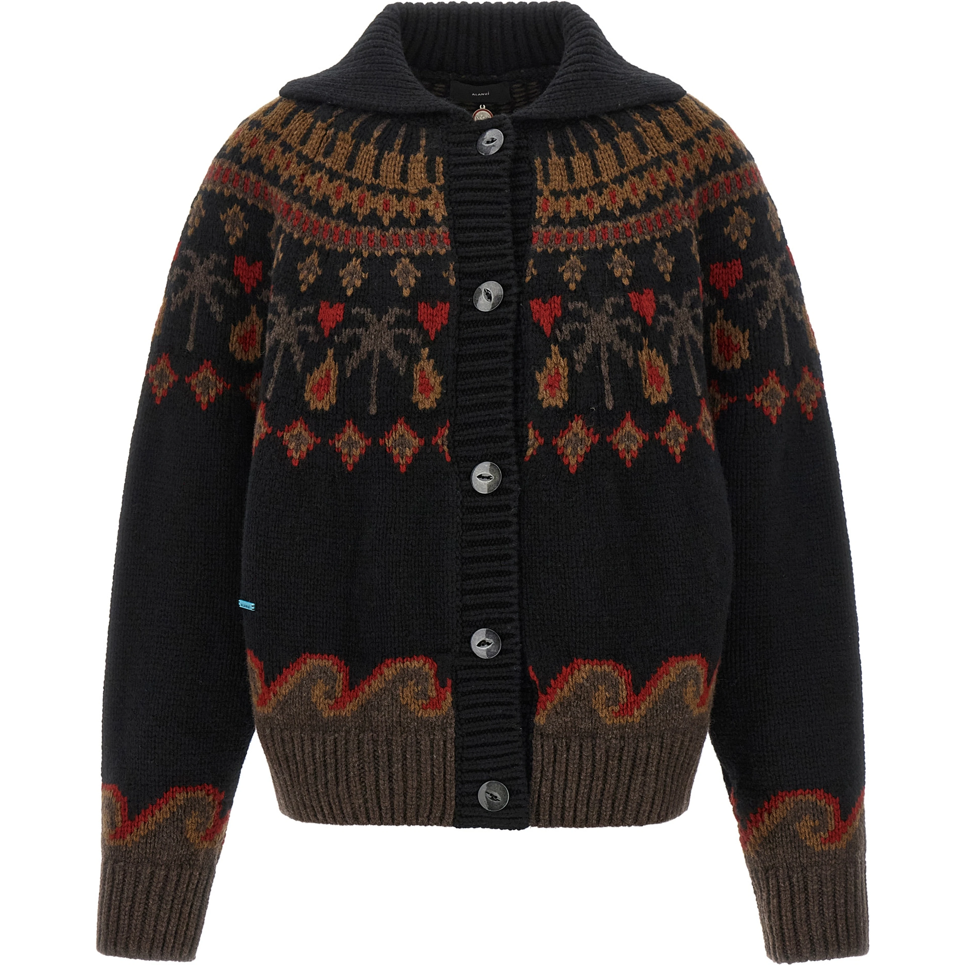 Multicolor Virgin Wool Cardigan