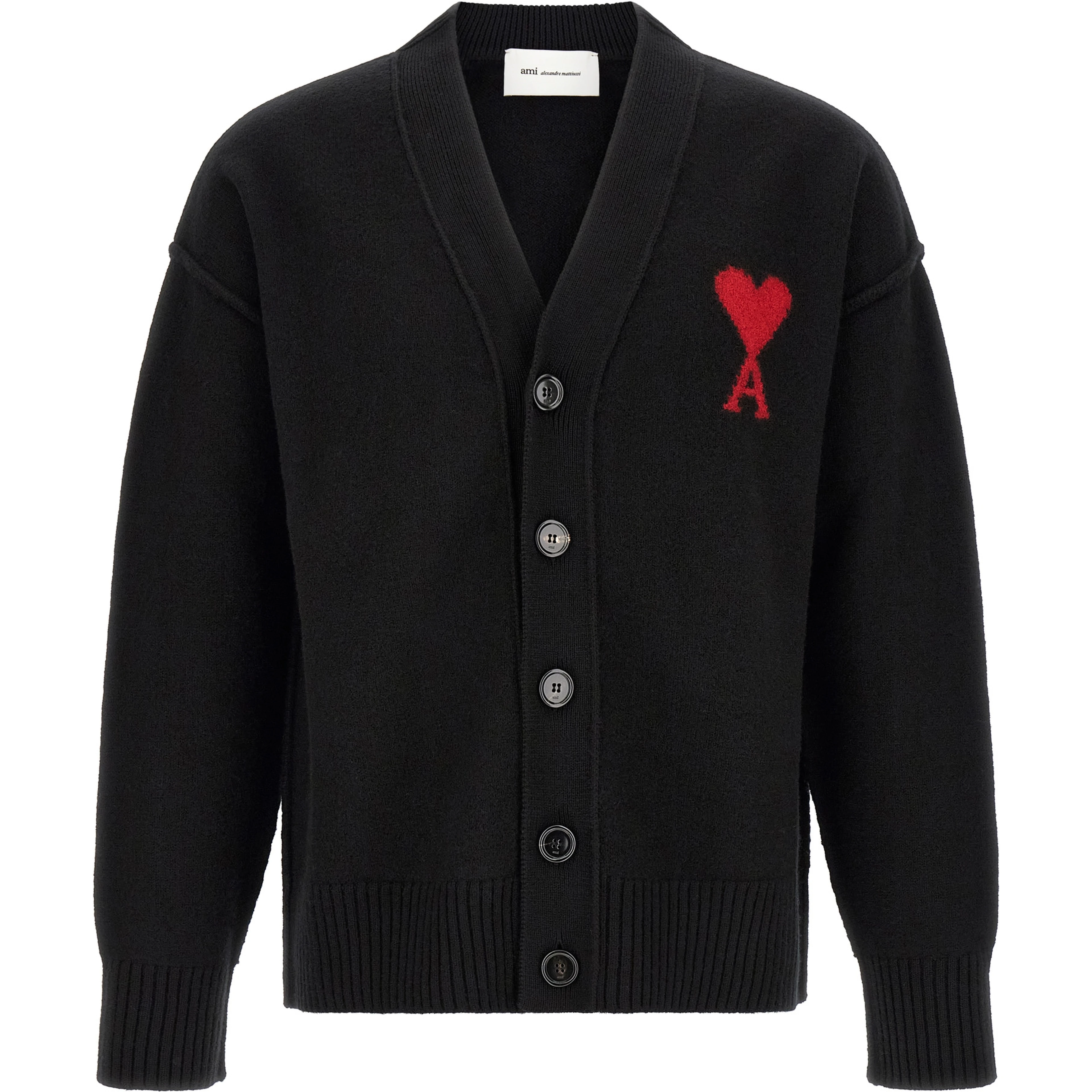 Black Wool Cardigan