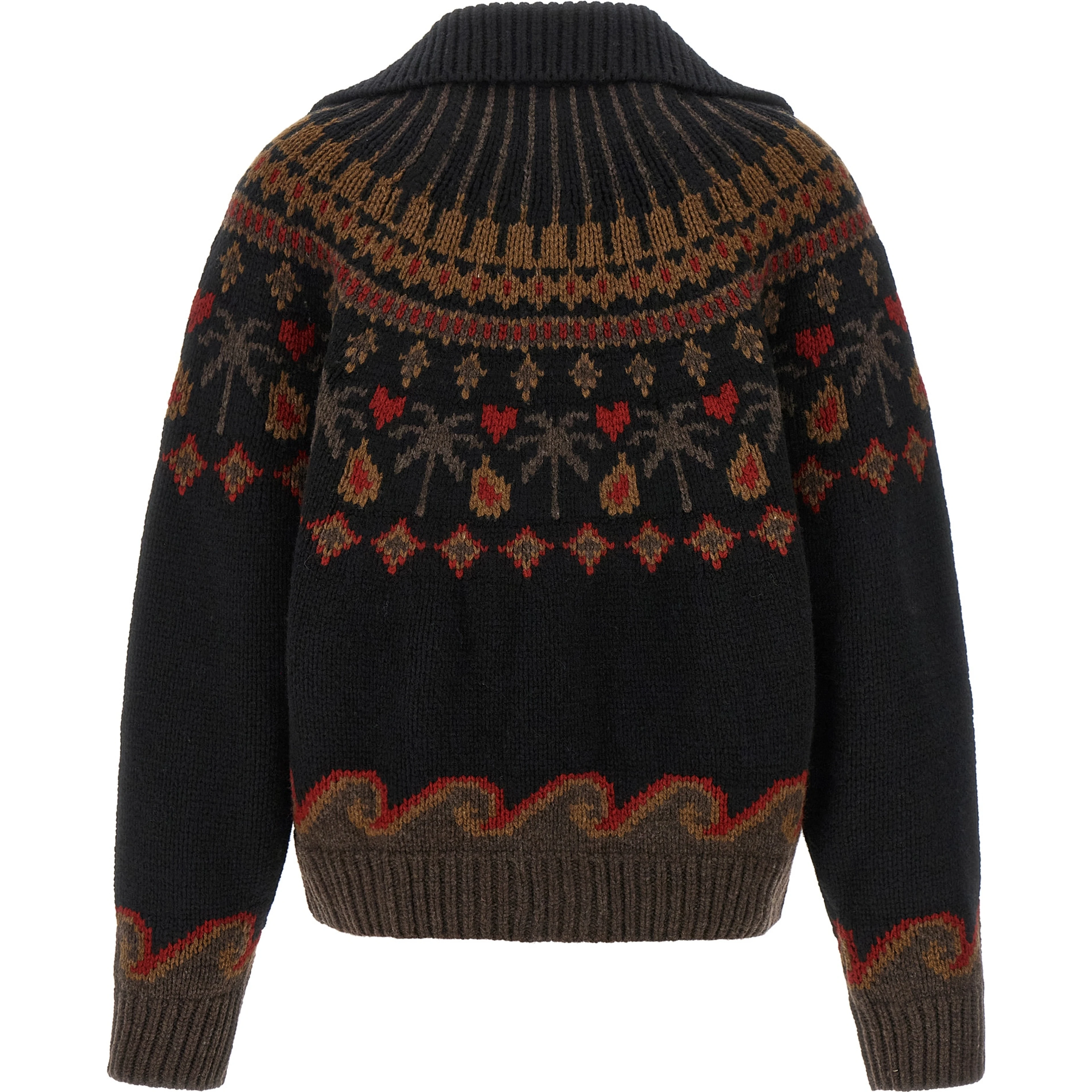 Multicolor Virgin Wool Cardigan