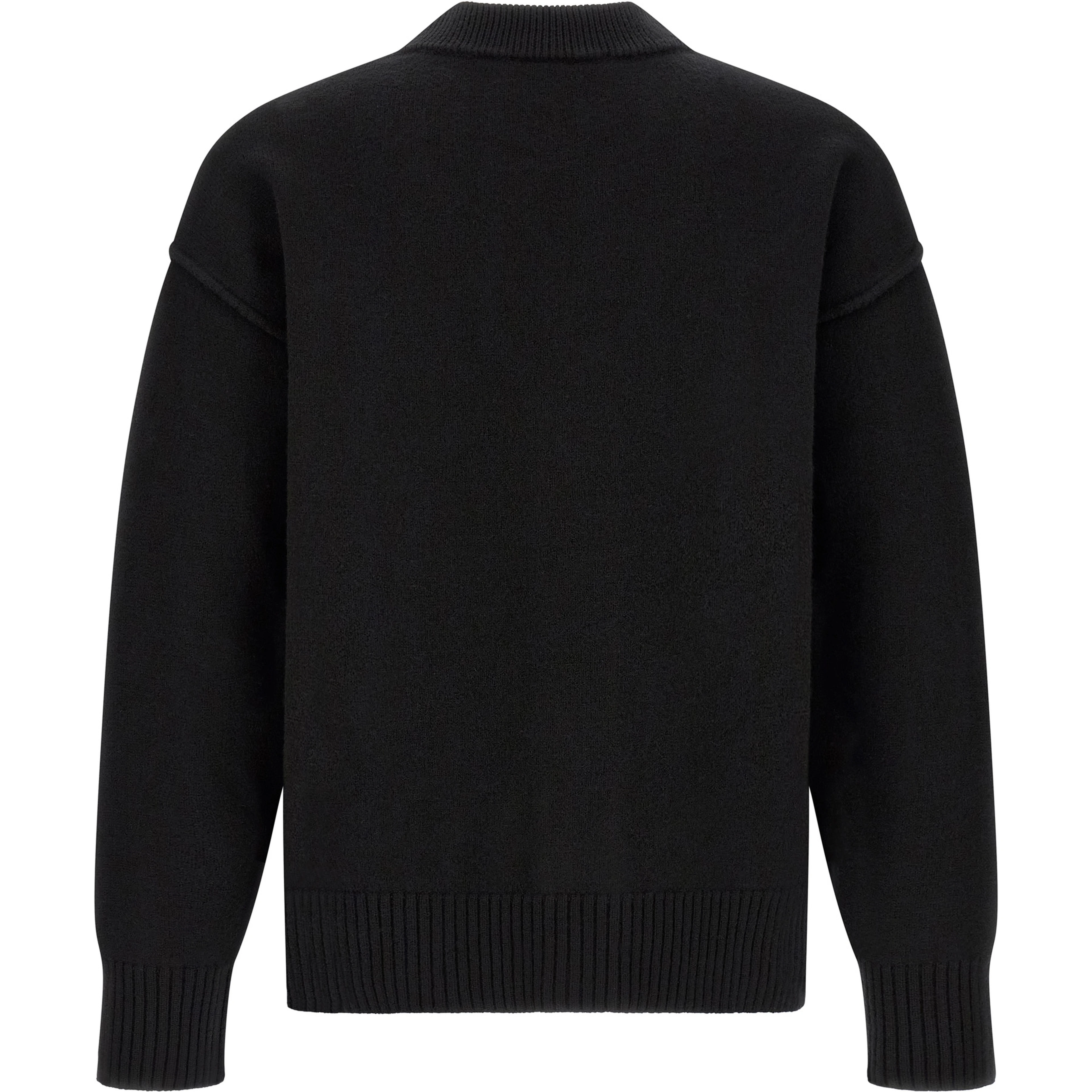 Black Wool Cardigan