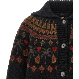 Multicolor Virgin Wool Cardigan