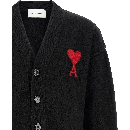 Black Wool Cardigan