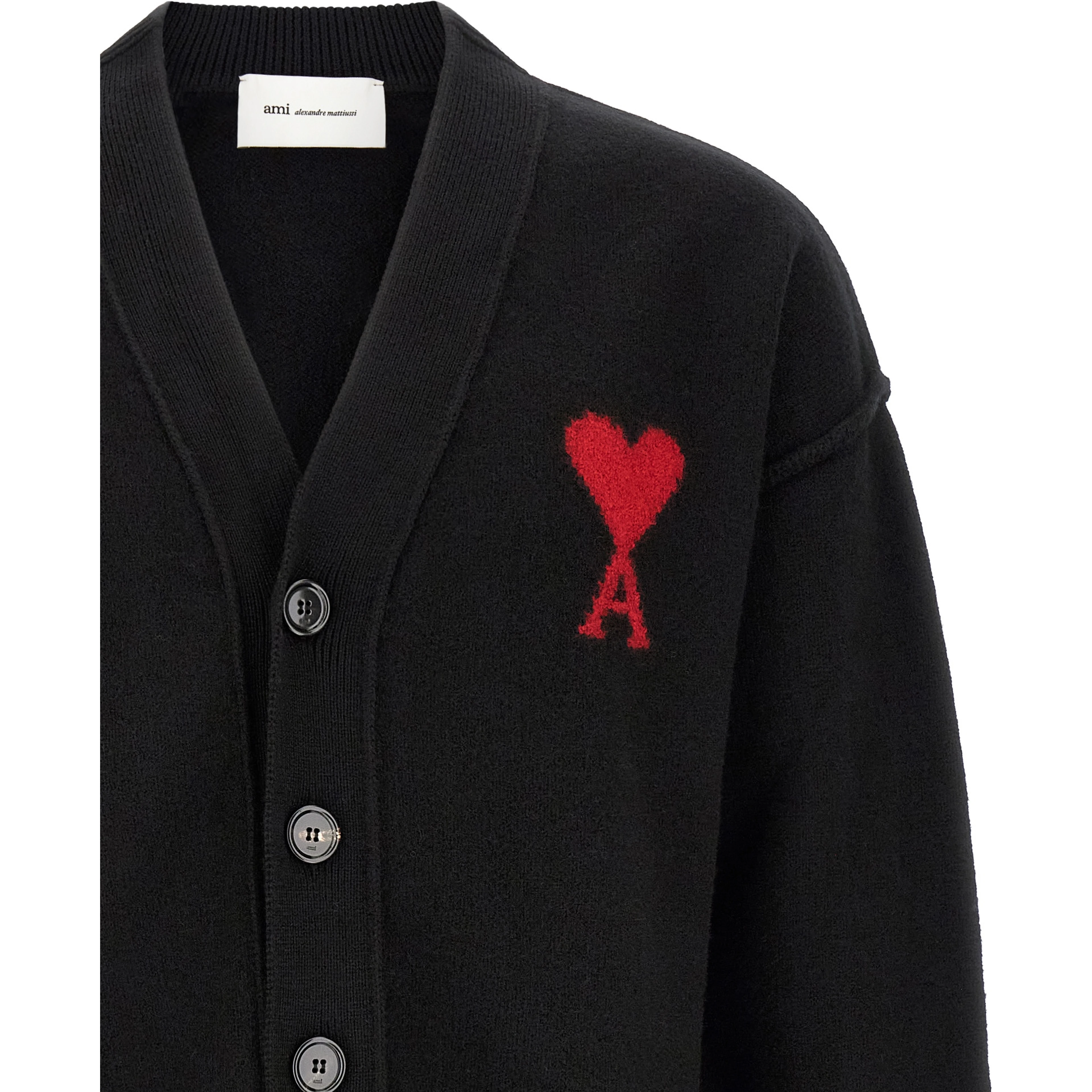 Black Wool Cardigan