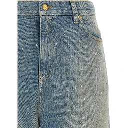 Blue Cotton Boyfriend Jeans