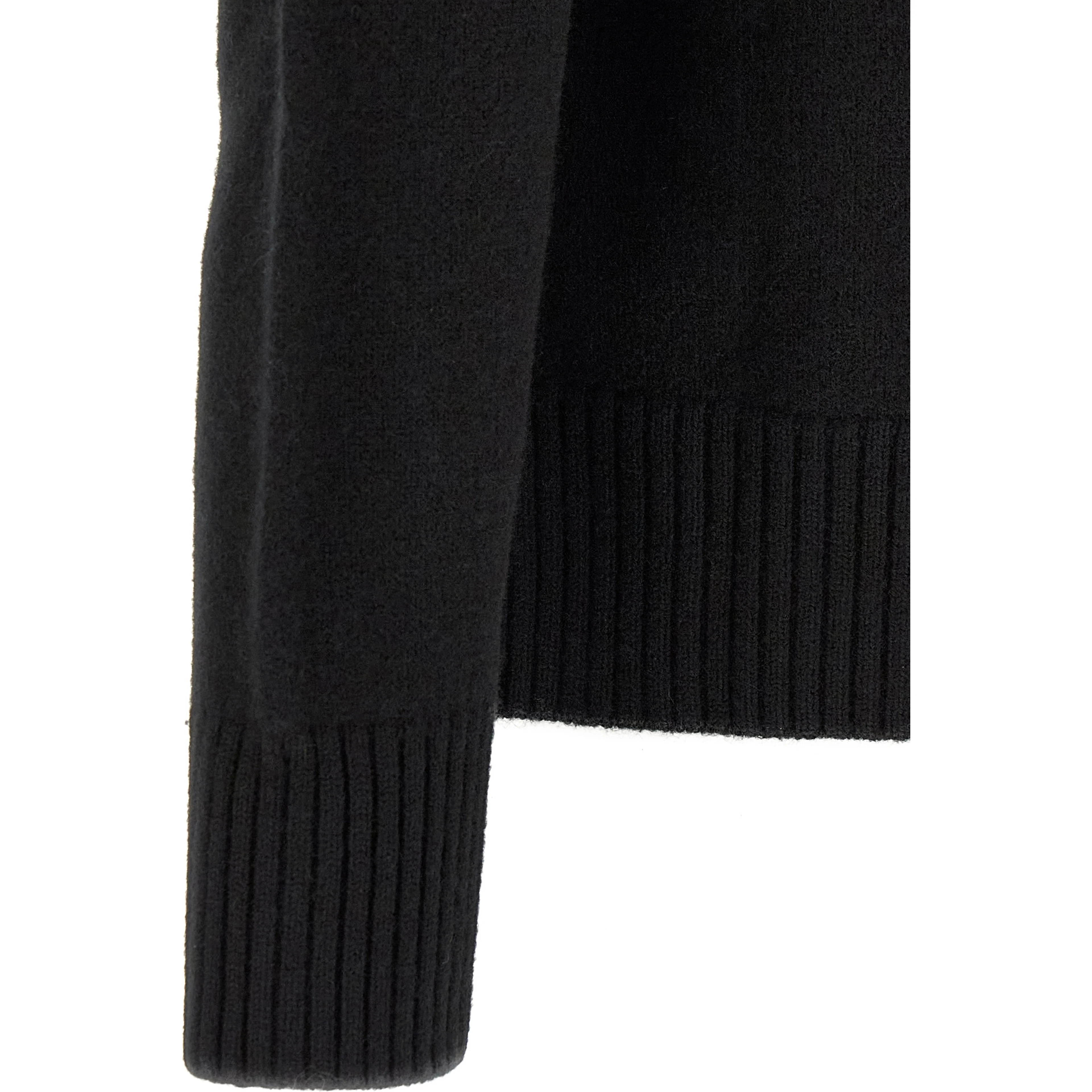 Black Wool Cardigan