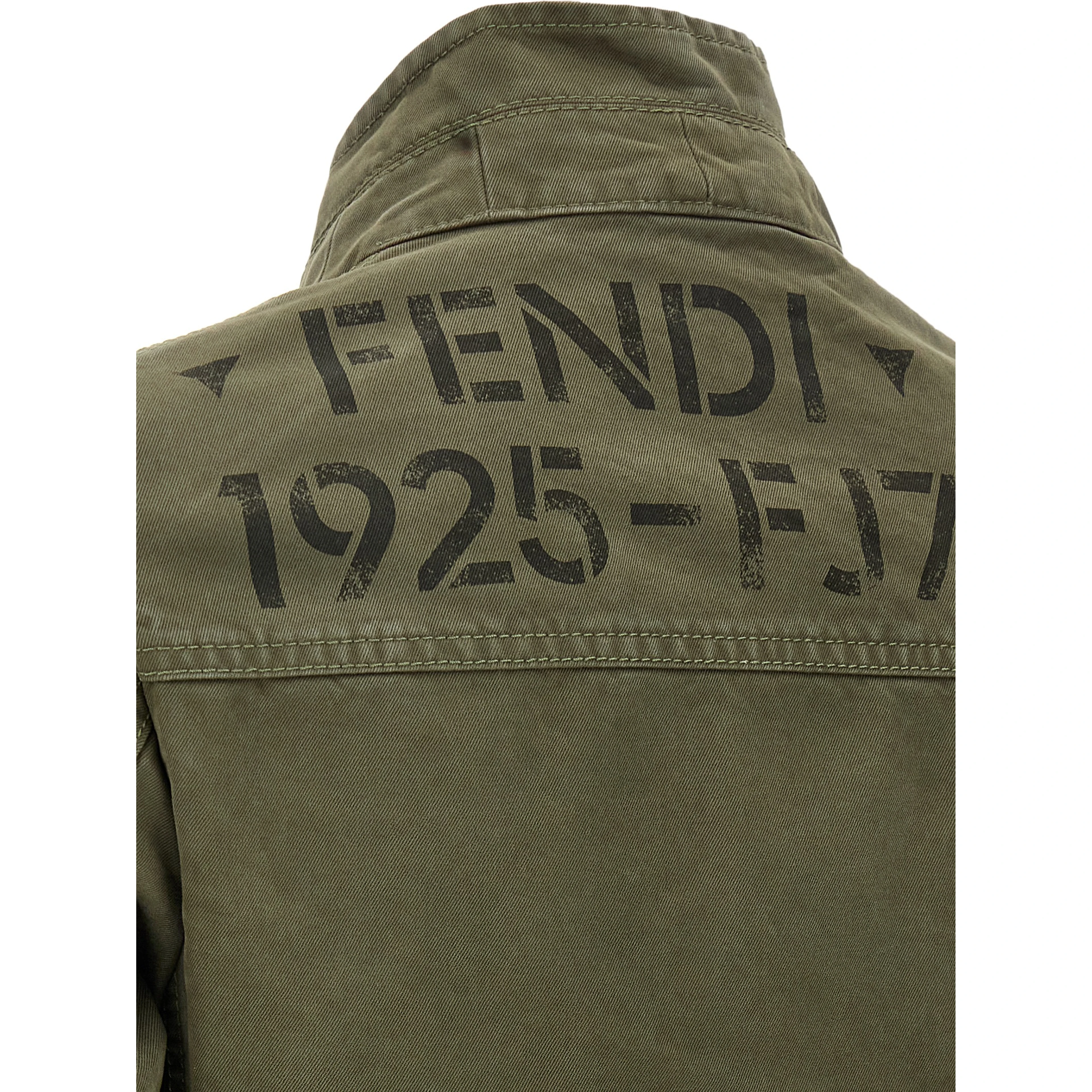 Bicolor Cotton Full-Length Jacket