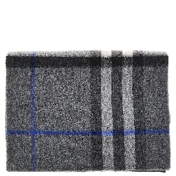 Check cashmere scarf
