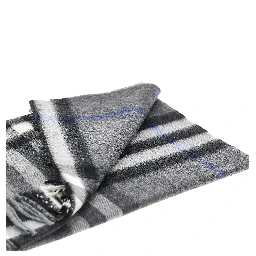 Check cashmere scarf