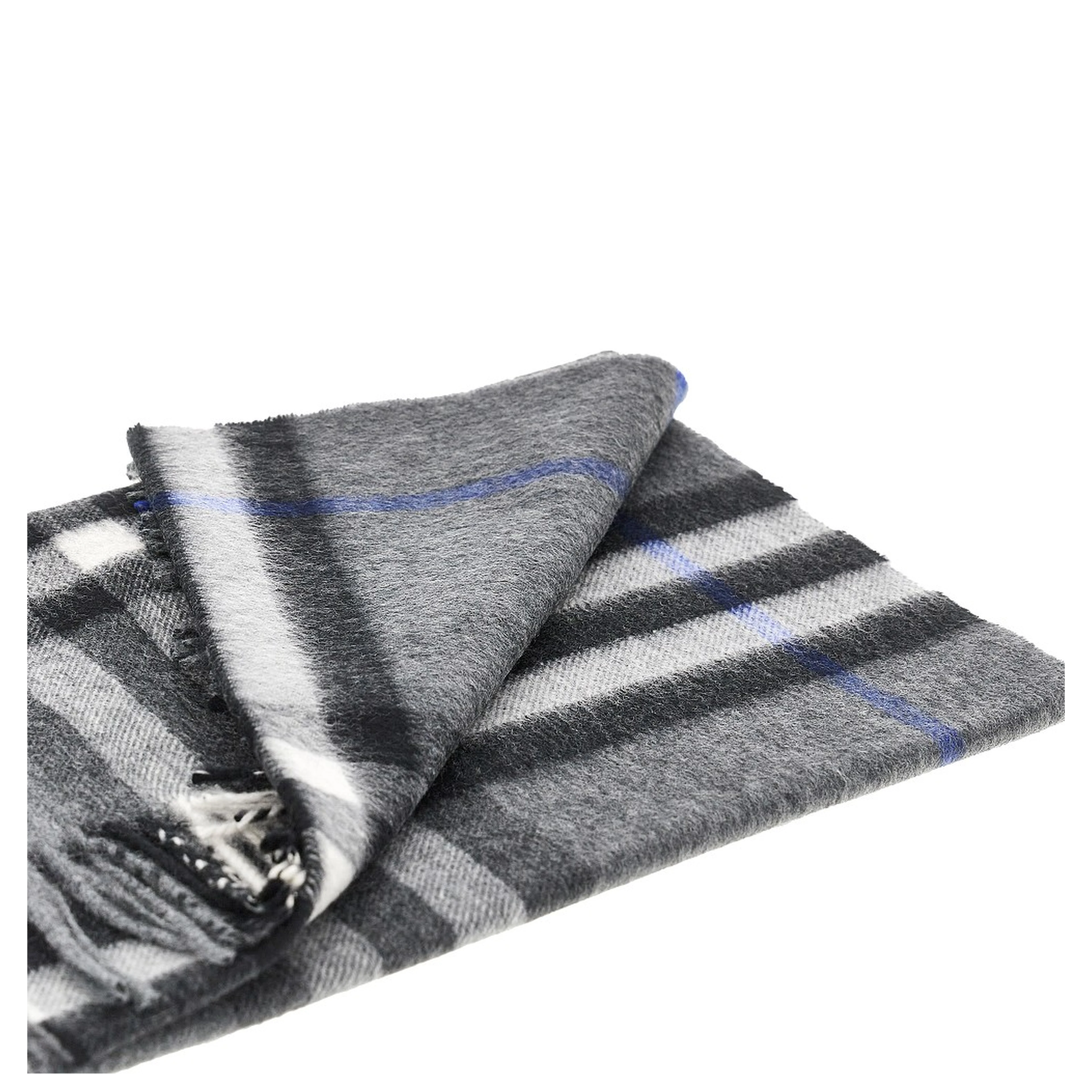 Check cashmere scarf