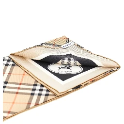 Check silk scarf