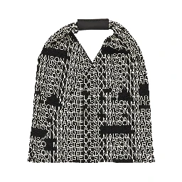 Printed canvas medium Japanese bag