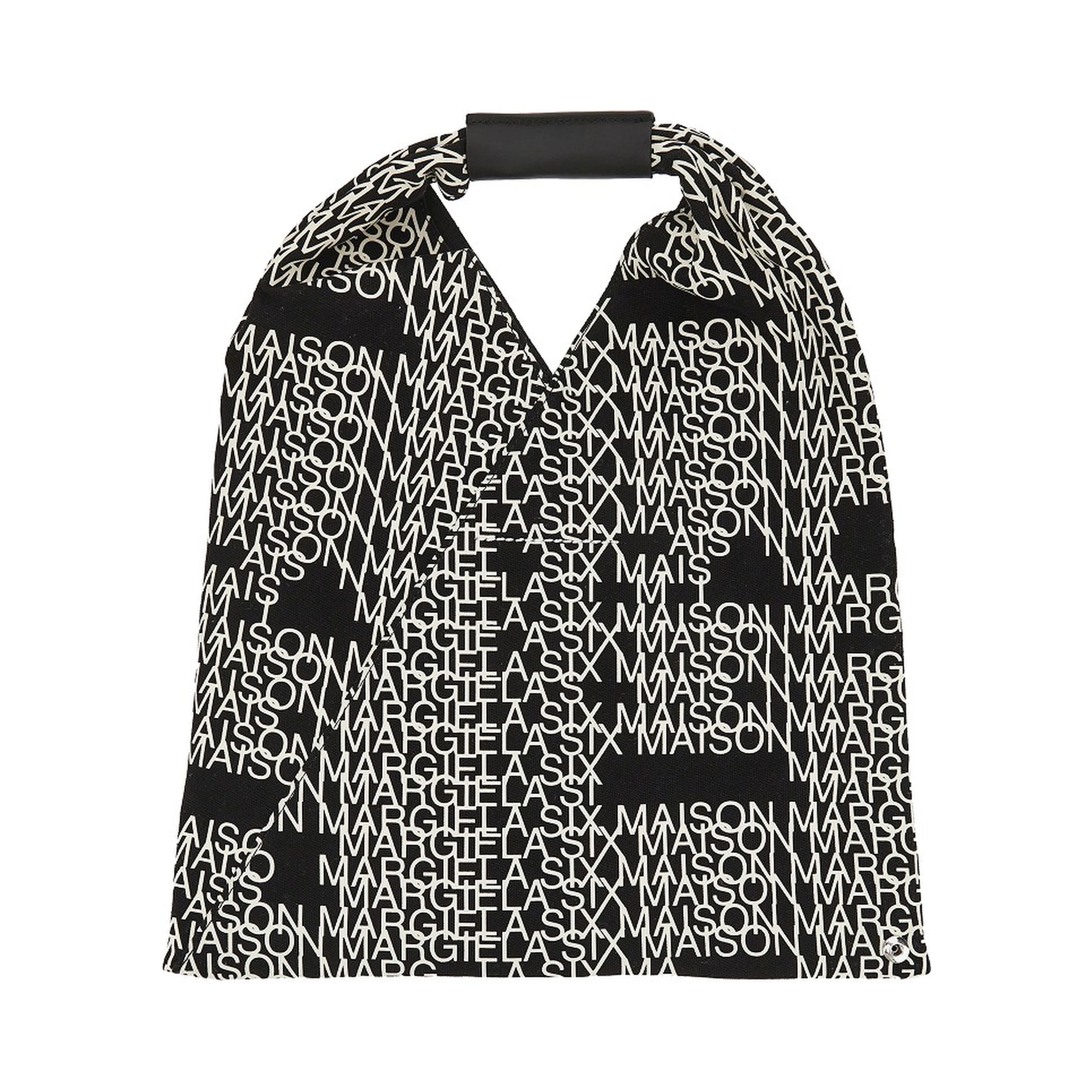 Printed canvas medium Japanese bag