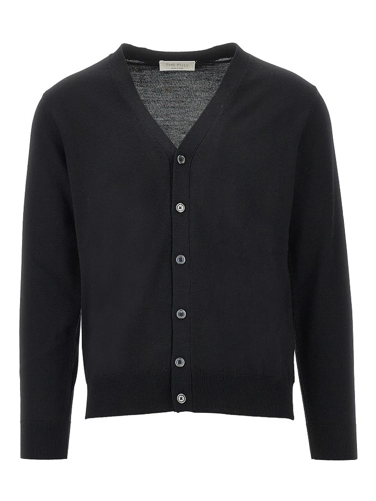 Merino wool knitted cardigan