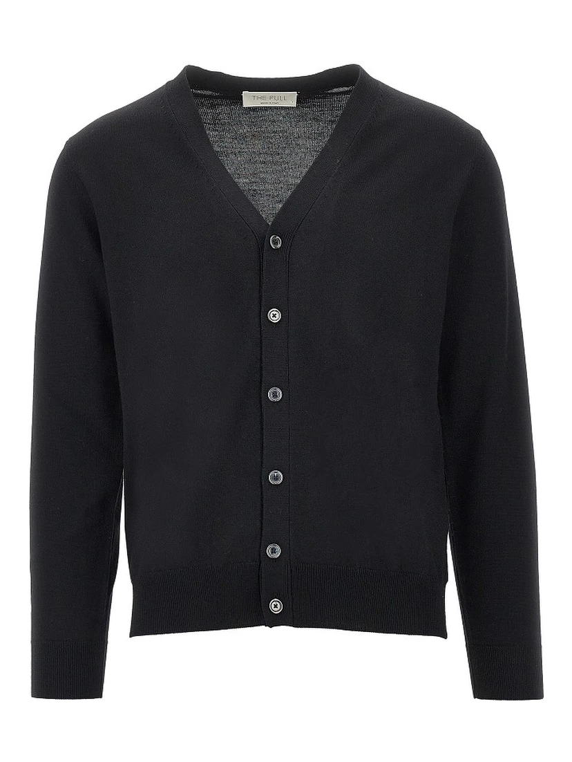 Merino wool knitted cardigan