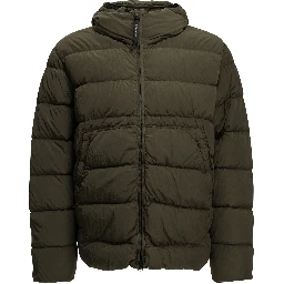 "Chrome-R Goggle" Short Down Jacket