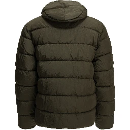 "Chrome-R Goggle" Short Down Jacket