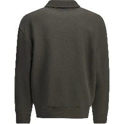 "Chillax Fox" Polo-Collar Sweatshirt