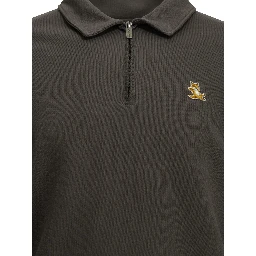 "Chillax Fox" Polo-Collar Sweatshirt