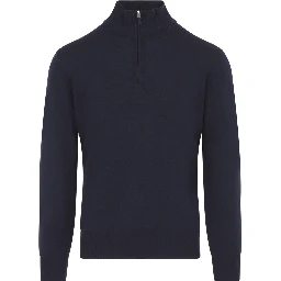 Canali Half Zip High Neck Sweater