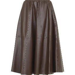 Alberta Ferretti Nappa Midi Skirt