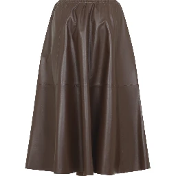 Alberta Ferretti Nappa Midi Skirt